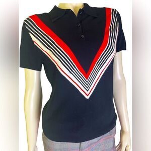 Lily’s of Beverly Hills S/S Collared Sweater Excellent Condition Size Small